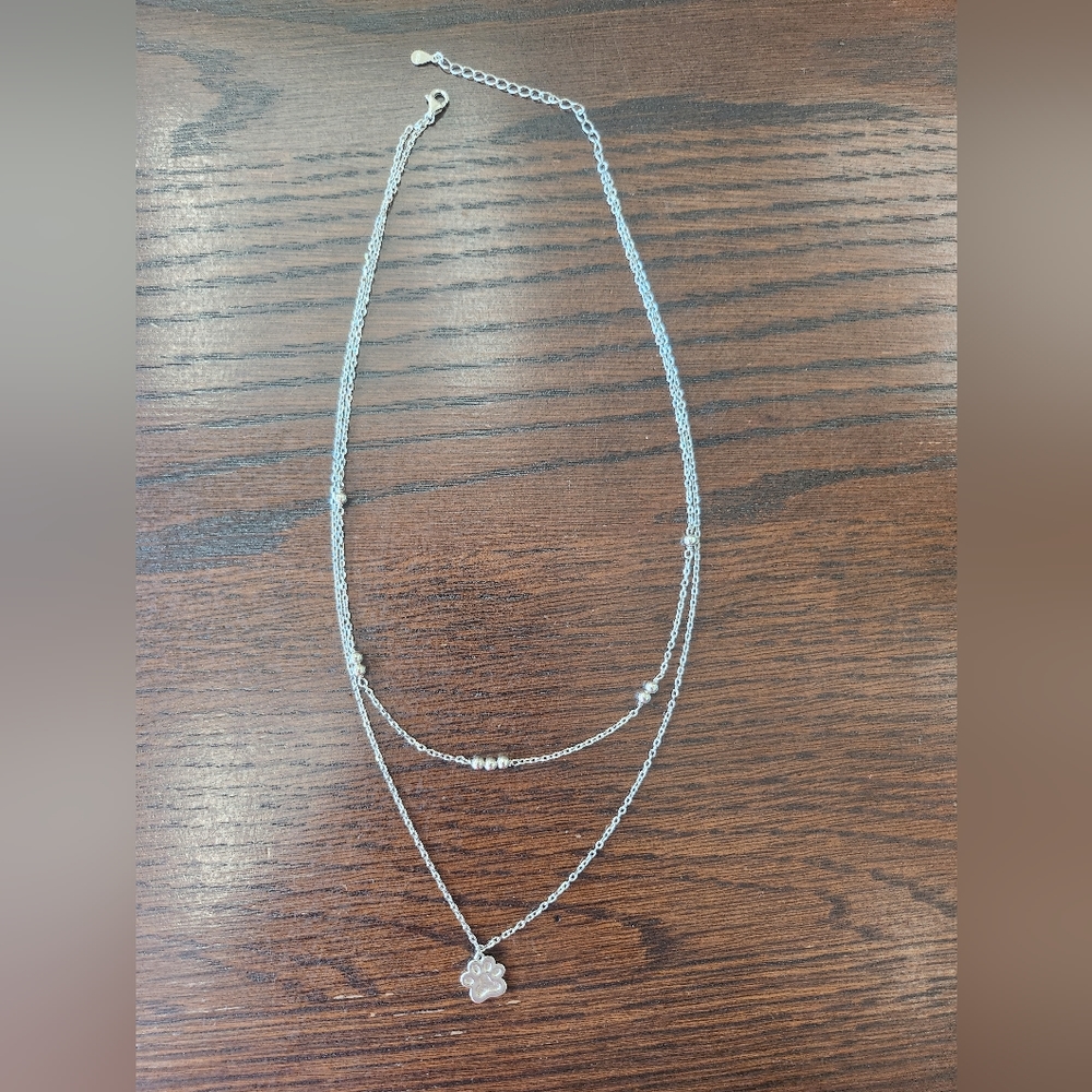 Dog paw necklace
